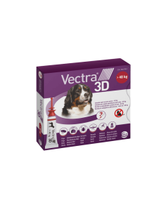 VECTRA PERROS 3D +40 KG 3 PIPETAS CEVA