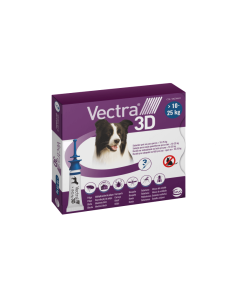 VECTRA PERROS 3D 10-25 KG 3 PIPETAS CEVA
