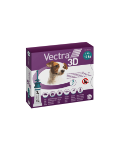 VECTRA PERROS 3D 4-10 KG 3 PIPETAS CEVA