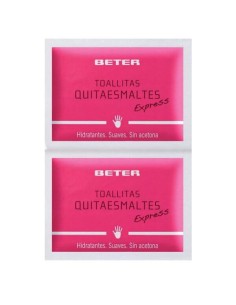 BETER 10 TOALLITAS QUITAESMALTES