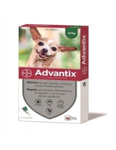 ADVANTIX PIPETAS PERROS HASTA 4 KG