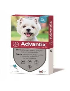 ADVANTIX PIPETAS PERROS DE 4KG HASTA 10 KG