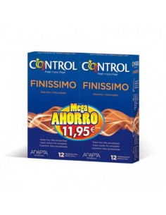 CONTROL FINISSIMO PRESERVATIVOS MEGAAHORRO 2X12U