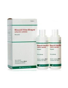 MINOXIDIL VIÑAS 50 MG/ML SOLUCION CUTANEA 2 FRASCOS 120 ML