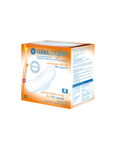 COMPRESAS 100% ALGODON FARMACONFORT ULTRAFINAS DÍA