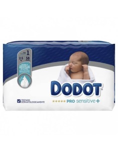 DODOT PRO SENSITIVET1 2-5KG 38 UNIDADES