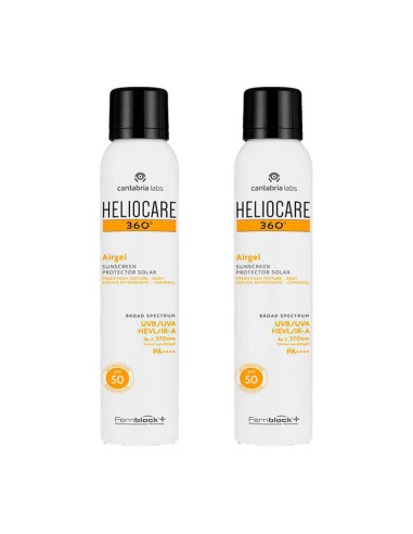 HELIOCARE PACK DUPLO 360 AIRGEL SPRAY 200 ML