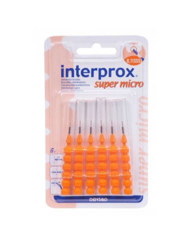 INTERPROX CEPILLO SUPER MICRO 0.7 MM 6 UNIDADES