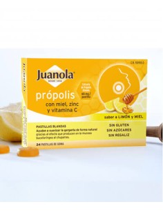 JUANOLA PROPOLIS CON MIEL VIT. C 24 PASTILLAS