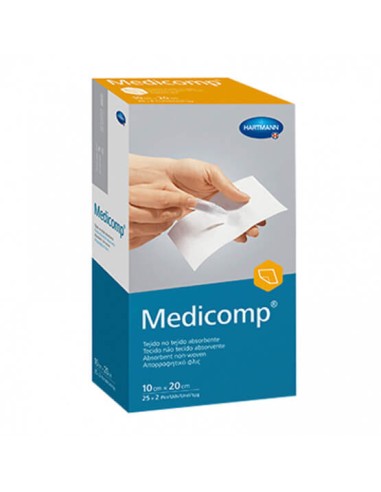 MEDICOMP COMPRESAS NON WOVEN APOSITO ESTERIL 10