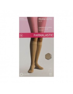 MEDIA CORTA (A-D) COMP NORMAL FARMALASTIC BEIGE