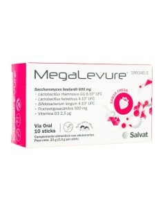 MEGALEVURE FRESA 10 STICKS
