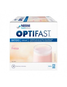 NESTLE OPTIFAST BATIDO FRESA 12 SOBRES