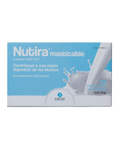 NUTIRA LACTASA 4500 FCC 28 COMPRIMIDOS MASTICABLES