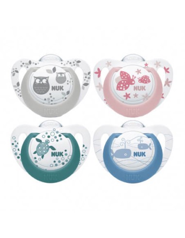 NUK GENIUS COLOR CHUPETE SILICONA 6-18 M
