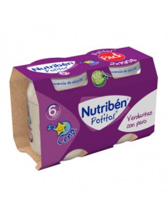 NUTRIBEN POTITO CENA VERDURITAS CON PAVO 2 X 190G