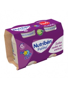 NUTRIBEN POTITO CENA JUDIAS VERDES CON MERLUZA 235G