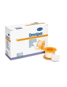 OMNIPOR ESPARADRAPO BLANCO PAPEL 5CM X 5M