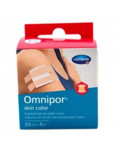 OMNIPOR SKIN COLOR ESPARADRAPO PAPEL 2.5CM X 5M