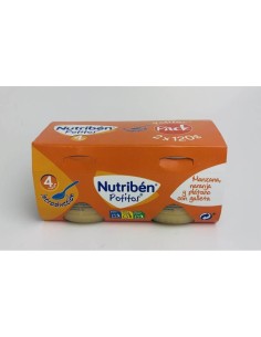 NUTRIBEN POTITO INICIO A LA MERIENDA MANZANA NARANJA PLÁTANO Y GALLETA
