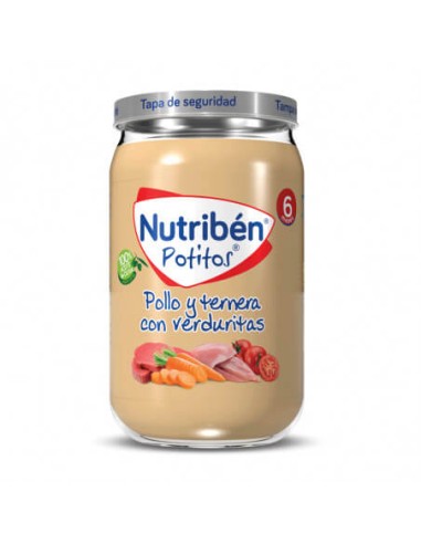 NUTRIBEN POTITO POLLO Y TERNERA CON VERDURITAS 235G