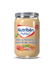NUTRIBEN POTITO JAMON Y TERNERA CON MENESTRA DE VERDURA 235G
