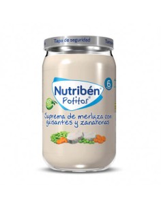 NUTRIBEN POTITO SUPREMA DE MERLUZA CON GUISANTES ZANAHORIA 235G