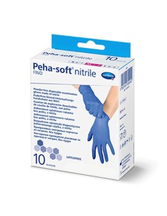 GUANTES DESECHABLES DE NITRILO PEHA-SOFT TALLA M 10 UNIDADES