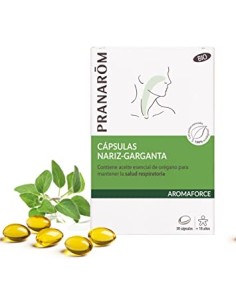 PRANAROM AROMAFORCE NARIZ GARGANTA 30 CAPSULAS