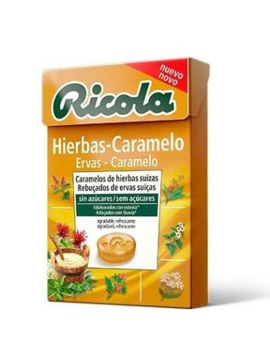 RICOLA CARAMELOS HIERBAS SIN AZÚCAR 50 G.