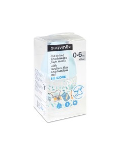 SUAVINEX BIBERON TETINA SILICONA 1 MES 150 ML