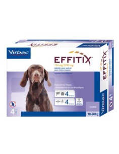 EFFITIX PERROS 10-20KG 4 PIPETAS VIRBAC