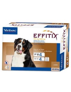 EFFITIX PERROS 40-60KG 4 PIPETAS VIRBAC