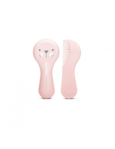 SUAVINEX CEPILLO Y PEINE INFANTIL SOFT ROSA DECO