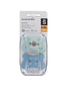 SUAVINEX CHUPETE LATEX TETINA ANATOMICA FUSION 4-18 MESES