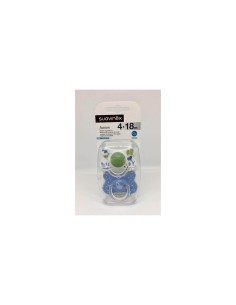SUAVINEX CHUPETE SILICONA TETINA FISIOLOGICA FUSION 4 - 18 MESES 2 UNIDADES