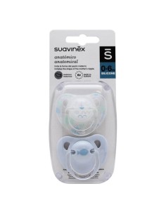 SUAVINEX CLASICO CHUPETE SILICONA ANATOMICO 0-6M 2 UNIDADES