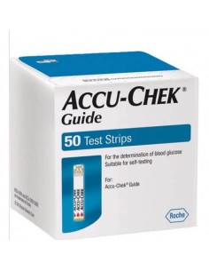 TIRAS REACTIVAS GLUCEMIA ACCU-CHEK GUIDE 100 TIRAS