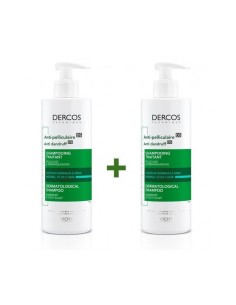 VICHY DERCOS CHAMPU ANTICASPA CABELLO GRASO DUPLO 2 X 400 ML