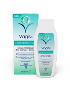 VAGISIL CUIDADO INCONTINENCIA HIGIENE INTIMA 2 EN 1 1 ENVASE 250 ML