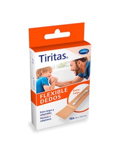 TIRITAS ELASTIC APOSITO ADHESIVO TEXTIL X-LARGE 16 APOSITOS