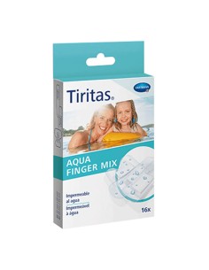 TIRITAS AQUA FINGER APOSITO ADHESIVO MIX 16 UNIDADES