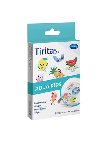 TIRITAS AQUA KIDS APOSITO ADHESIVO 12 UNIDADES