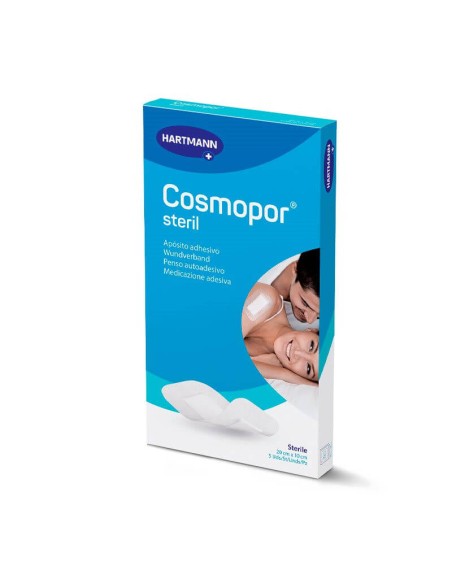 COSMOPOR SILICONA APOSITO ESTERIL 20 CM X 10 CM 5 UNIDADES