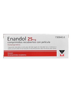 ENANDOL 25 mg 10 COMPRIMIDOS RECUBIERTOS