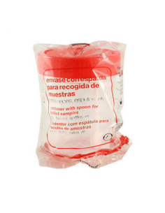 ACOFAR ENVASE CON ESPATULA RECOGIDA MUESTRAS