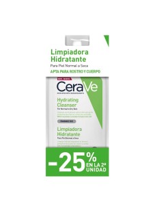 CERAVE DUPLO LIMPIADORA HIDRATANTE 25%DTO