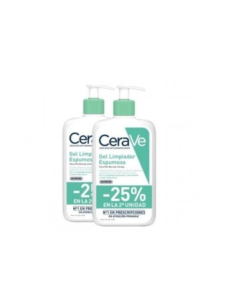 CERAVE DUPLO GEL ESPUMOSO LIMPIADOR 25%DTO