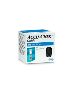 TIRAS REACTIVAS GLUCEMIA ACCU-CHEK GUIDE 50 TIRAS