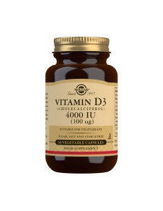 SOLGAR VITAMINA D3 4000UI (100MCG) 60 CAPSULAS